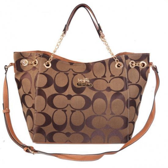 Coach Chelsea In Signature Medium Camel Totes AZE - Click Image to Close